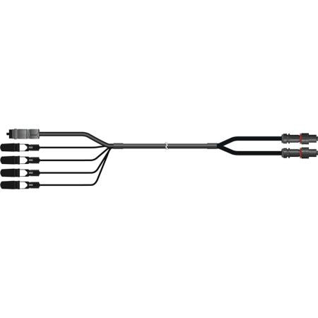 COMMSCOPE HELIAX Hybrid Cable Assembly. RRU end has 4 DLC with octis W21 shroud and one pair 6 AWG power .