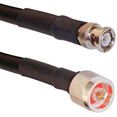 Ventev 20' LMR-240-DB jumper with N male (TC-240-NMC) to BNC male (EZ-240-BM-X) connectors. .