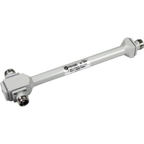 MICROLAB Low PIM 2-way 300W splitter. 4.3-10 F flange, 3 dB loss, IP67, RoHS. 617 - 5925 MHz. .