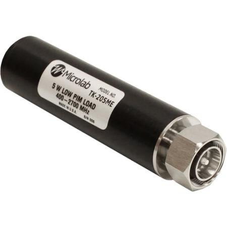 MICROLAB 5W TK-200 Series Low PIM cable load with 4.3-10 Female connector. 350-2700MHz, Outdoor, Small Cell Power Levels.
