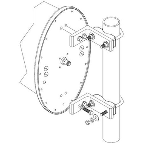 KATHREIN mounting Kit for 3.5 inch O.D. mast. RY-840B/860B/900B Compatible .