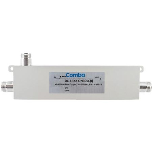 COMBA 340-2700 MHz 20dB directional coupler. 300 watts. -161dBc PIM rated. For indoor and outdoor use. N-Female terminations.