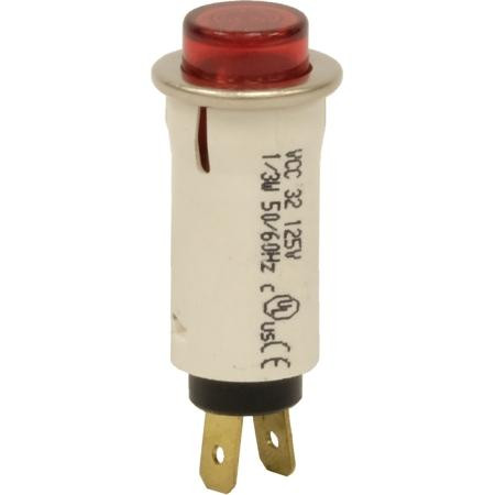 INTERNATIONAL TOWER LIGHTING Neon Lamp, Red, 120V. .