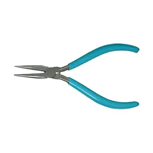 XCELITE Midget Chain Nose Serrated Jaw Electronic's Pliers. Medium Head. Blue ESD handles. 5"OAL for subminiature electronics