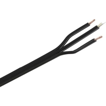 COMMSCOPE Powered Fiber Cable, OM3, 4 Fibers, Indoor/Outdoor, 16AWG Conductor, meter. Easy peel, stranded conductors for maximum cable