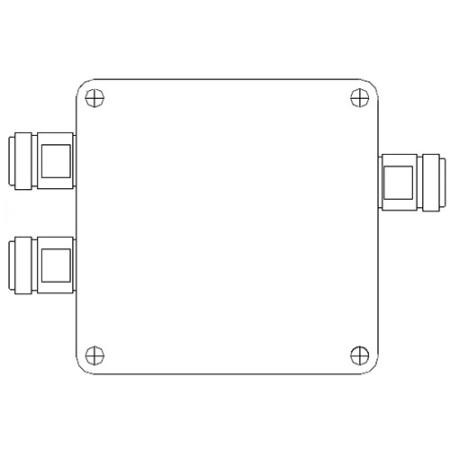 MICROLAB 80-2170/2400-2500+4900-5850 MHz Diplexer, N type .