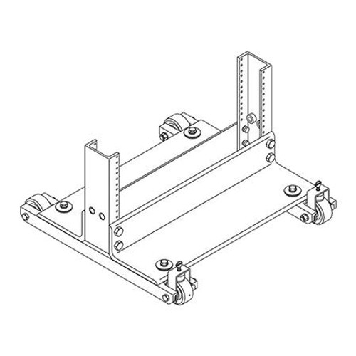 CHATSWORTH Rack Standard Rollers, for 6in Rack Channel, Black .