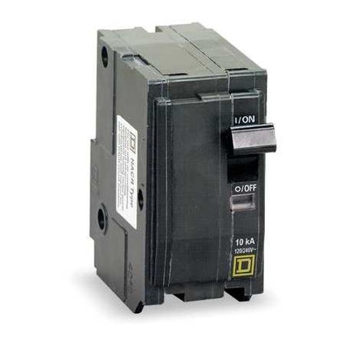 WIRELESS SOLUTIONS Unit Mount Circuit Breaker, QOU Number of Poles 2, 20 Amps 120/240VAC, High Interrupting Capacity .