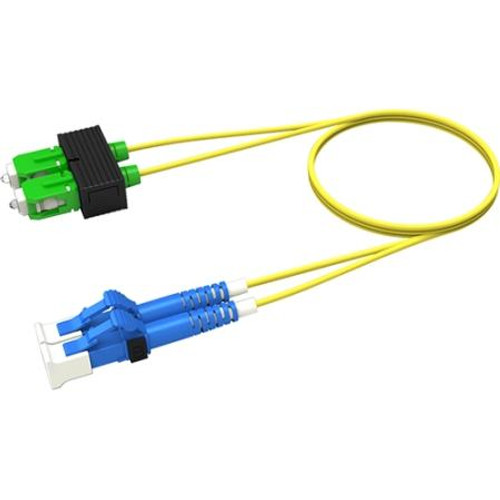 COMMSCOPE Singlemode LC to LC Fiber Patch Cord,1.6 mm Duplex, Riser, 3 Meter Yellow. .