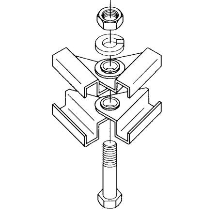 B-LINE BY EATON adjustable runway junc- tion kit. Adjusts to angle of intersec- tion between two horitontal runways with 1.5" rungs. Set of two.