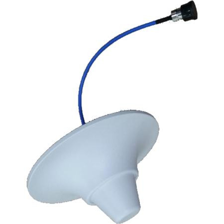 MARS ANTENNAS 698 MHz- 6.5GHz Multi Band Omni Antenna with 12" Coaxial Plenum Rated Pigtail with 4.3-10 DIN Female Connector