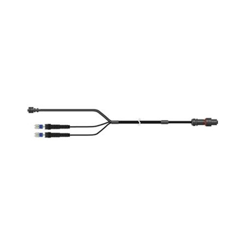 COMMSCOPE HELIAX 15ft FiberFeed Hybrid Cable Assembly, HQLC. End 1: 4 fibers terminated DLC for Nokia RRUs with power plug installed on power cord