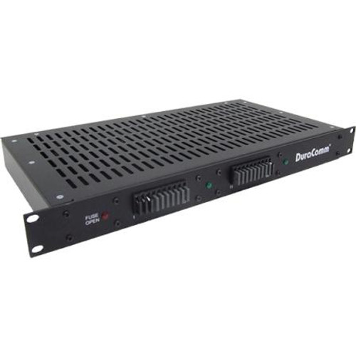 DURACOM Power Distribution Panel. SingleBus 100 Amps max. 20-30 VCD. 15 amps 1 Rack unit high. Up to 20 fuses .