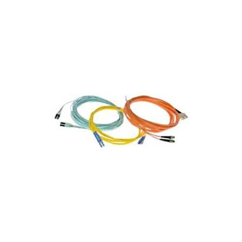 CABLES UNLIMITED 120 ft indoor outdoor riser rated cable, SM 24 fiber LC Duplex to LC duplex. Breakouts are 36 in tapered