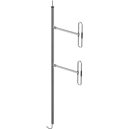 COMPROD Dual Band Dual Feed Antenna 138-174Mhz/215-225Mhz 2,5DB .