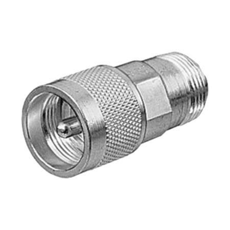 COMMSCOPE Type N Female to UHF Male Adapter with Straight Body Style and Nickel Outer Contact Plating .