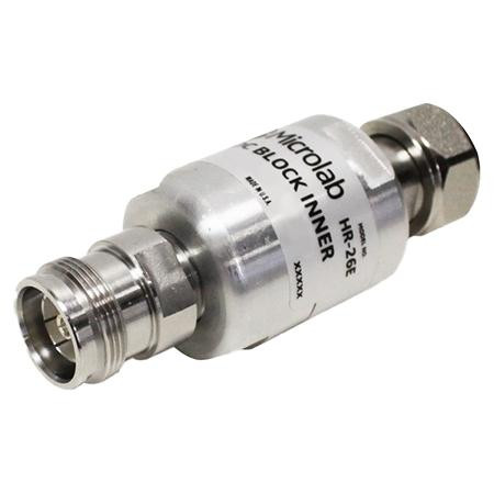 MICROLAB DC Block Inner 250-6000MHz 500W/3kV 4.3-10m-f -161dBc/-118dBm PIM IP65 .