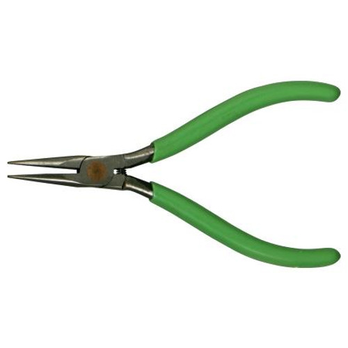 XCELITE Thin Long Nose Electronic Pliers for subminiature electronic work. Smooth Jaws. Blue ESD Handles. 5"OAL .