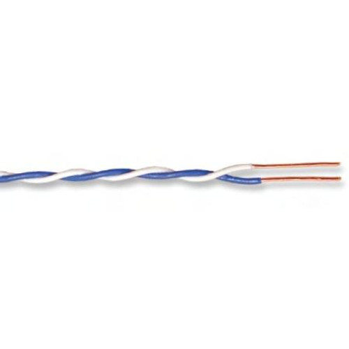 SUPERIOR ESSEX CABLE, 24 AWG, 1 PAIR, (CONDUCTOR CODING: BLUE AND YELLOW, YELLOW AND BLUE) SOLID BARE COPPER CONDUCTOR SEMI RIGID PVC.