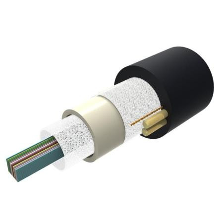 COMMSCOPE Outdoor Non-Armored, All-Dielectric, Arid-Core, Dry Central Tube Ribbon Cable D-144-CN-RB-F12NS/8Z/99A