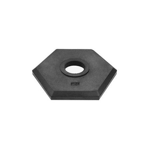 ULINE 16 lb Hexagonal Rubber Base for Delineator Post .