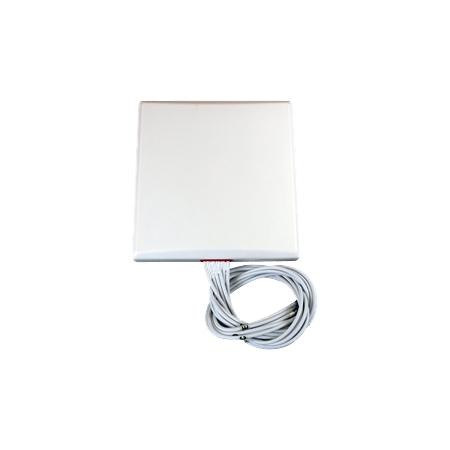 VENTEV 2.4/5 GHz 6 dBi 802.11n/ac MIMO Patch Antenna. Includes 6 Dual-Band 36" pigtails w/RPTNC males & Articulating pole/wall mount.