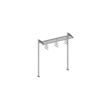 COMMSCOPE 24" x 10' Grated Bridge Kit. 24" wide x 10' long with two 10' 6" high base shoe posts. Hot dip galvanized steel.