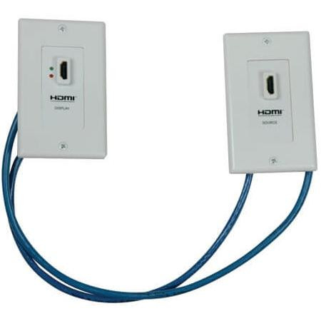 TRIPP LITE HDMI over dual CAT5/CAT6 extender wall plate kit with transmitter and receiver, TAA.