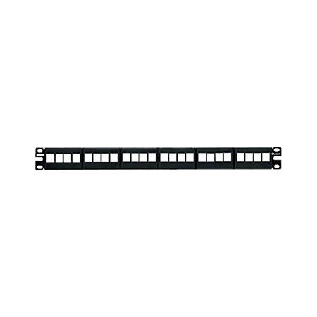 PANDUIT NK Modular Patch Panel, Flat, 24 Port, 1 RU