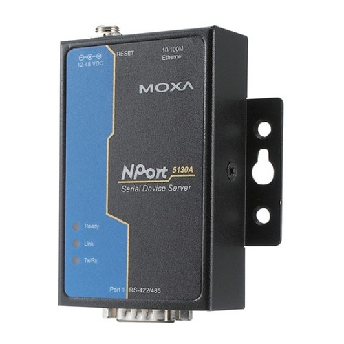 Moxa Americas  Inc. 1x RS-422/485 (DB9) and 1x RJ45 Device Server