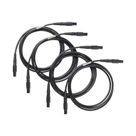 FLUKE Four male-to-male, 2-meter connection cables.