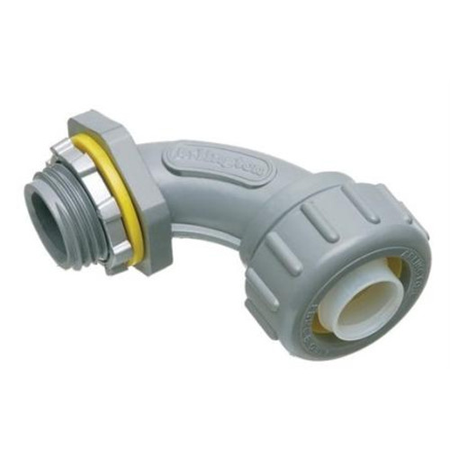 ARLINGTON INDUSTRIES Liquidtight Connector 90Deg, 1-1/4", Non-Metallic