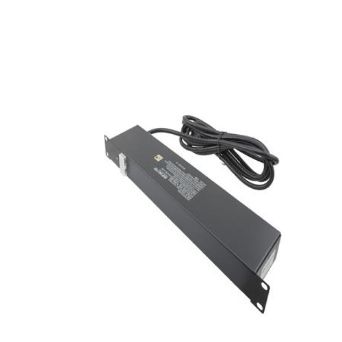 TRANSTECTOR AC Power Distribution Unit, Rackmount, 6 Outlets, SASD Protected, UL1449/R56, 12' Cord, indoor.