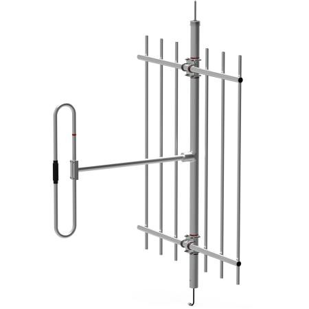 COMPROD 215-225 MHz 1 Exposed Dipole with 6 Reflectors, Top Mount, Each ant is configured as a 3/8 wave version, 7-16 DIN Female Termination
