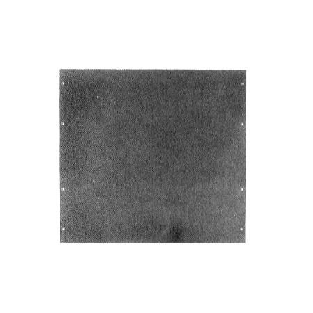 BUD INDUSTRIES 3 1/2" high aluminum panel for 19"rack. Black finish. .