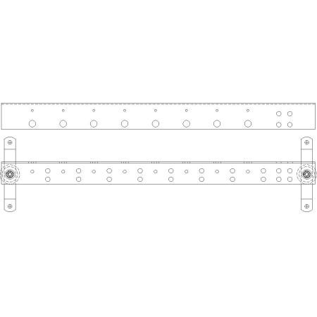 HARGER 1/8 "x 4" x 28" Tin Bent Ground Bar
