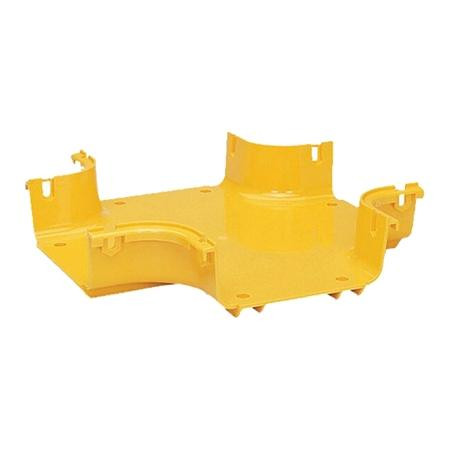 COMMSCOPE FiberGuide Fiber Management System; FiberGuide Product Line System: 2x6 System Horizontal Cross Type: 4 Exit Fin Inserts, Yellow