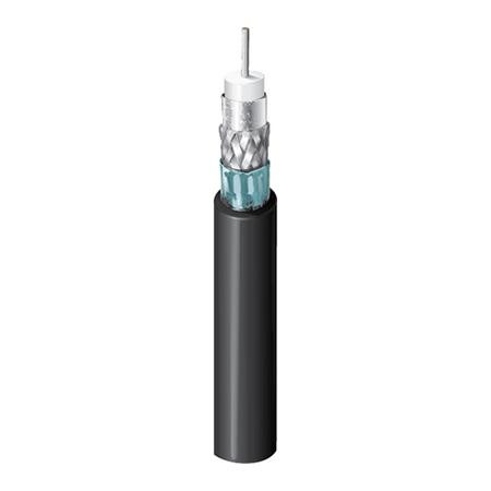 BELDEN RG-7 Series, 75 Ohm 16 AWG solid 0.051" silver-plated copper conductor, gas-injected foamed high-density