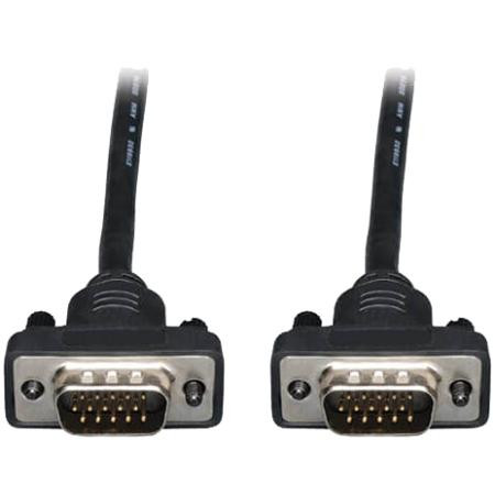 TRIPP LITE 10 ft Low-Profile VGA Coaxial High-Resolution Monitor Cable with RGB Coaxial (HD15 M/M), 2048 x 1536 (1080p)
