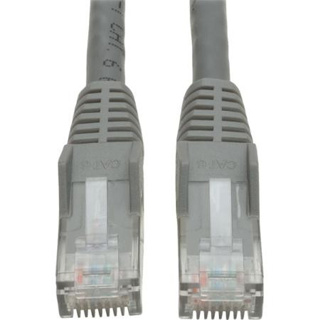 TRIPP LITE Premium Cat6 Gigabit Snagless Molded UTP Patch Cable 24 550 MHz/1 Gbps RJ45 M/M Gray, 35 ft.