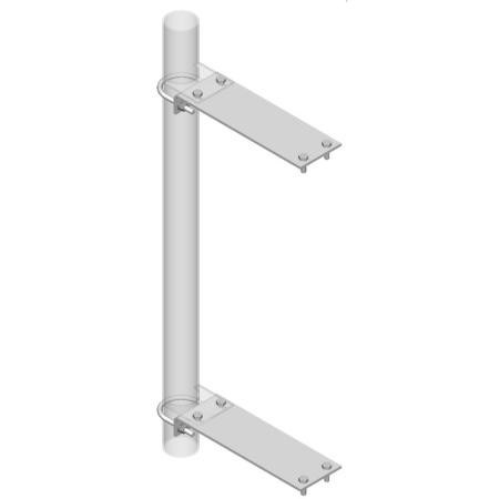COMMSCOPE Universal Sliding Pipe Mount Kit with 63" x 4-1/2"OD pipe. Mount Stands off tower 24".