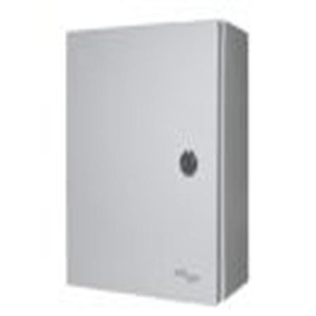 Ventev 12X10X6 Flex-Line Universal Steel Enclosure w/Solid Door, Key Lock Univ. Mtg Plate, (6) 1/2" Knockouts, (2) 5/8" Knockouts, (1) 3/4" Knockout