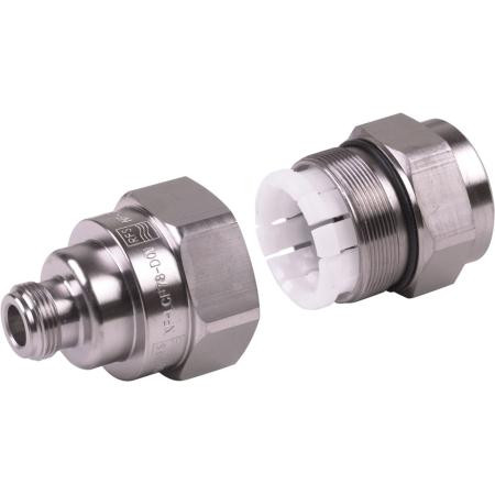 RFS OMNI FIT Premium N Female connector for 7/8" cable. 2-pc design. Fits both copper and aluminum cable. Ultra High PIM performance.