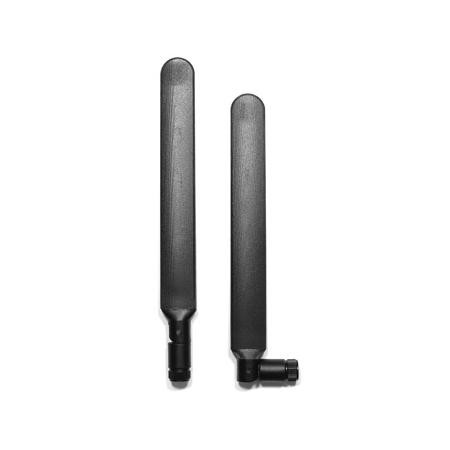 LARSEN adjustable right angle antenna 698-806 / 824-894 / 925-960 / 1710-1885 / 1920-1980 / 2110-2170 / 2500-2690 MHz. SMA male connector.