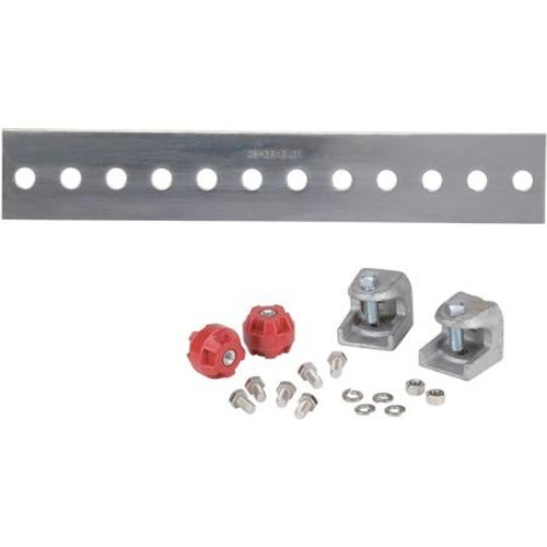 COMMSCOPE 1/4" x 2" x 12" Universal Ground Bar. Made of solid copper with 12 universal 7/16" holes. Wall or tower mount. Tinned.