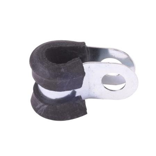 HAINES PRODUCTS Wire/Cable clamps, Stainless steel with rubber insulation. Fits wire 1/4" in diameter. 100 pack.