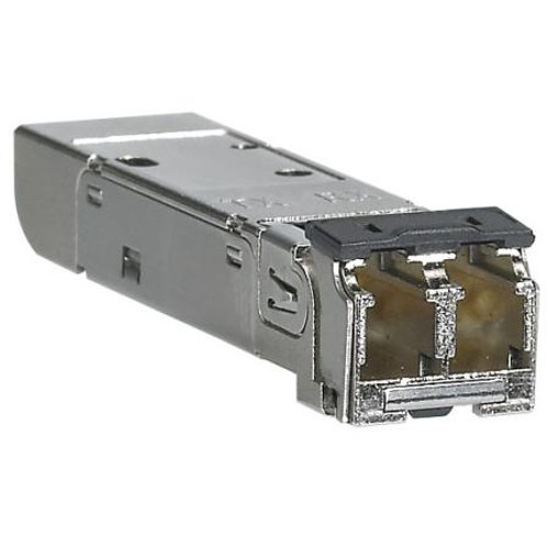 SFP Gigabit Interface module, Multimode. For use with SKU 369346. 62.5um = 220m, 50um = 550m. Duplex LC, SX 850nm VCSEL.