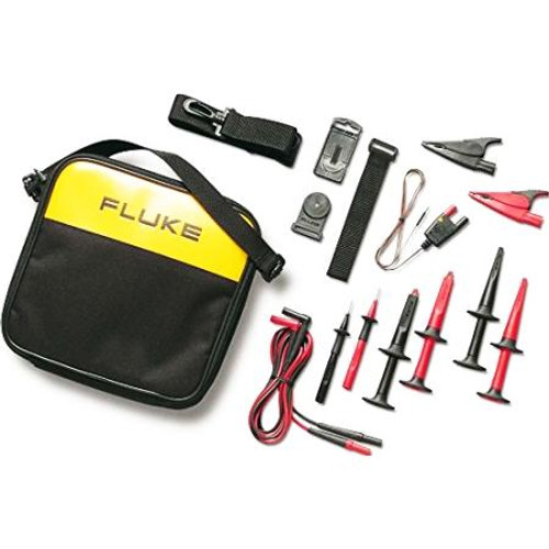 FLUKE Industrial Master Test Lead Set. Includes: Alligator clips, grabbers, hook clips, and industrial test probes, soft case and more.