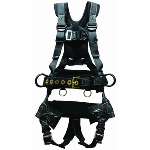 ELK RIVER Peregrine Platinum Series 6 D-Ring harness with removable seat bar Breathable padding at back,shoulder,legs waist and seat. Size Medium