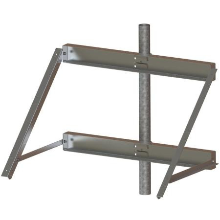 Ventev Side of pole mounting system for a single 175J to 200J Solar Module. Requires a 2" Sch 40 Pole